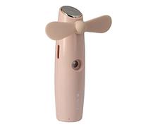 Mini Ventilador de Mano, Ventilador de Recarga de Agua, 13 Cm, Pulverización Automática Ergonómica para Exteriores(Rosado)