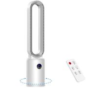 Mini Ventilador de Mesa,5 velocidades Ventilador USB, Ventilador Recargable portátil y ultra silencioso,Rotación de 360° ventilador de escritorio para hogar (Plata)