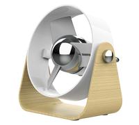 Mini Ventilador De Mesa Sharper Image SBS1 Blanco Fresco De Madera USB