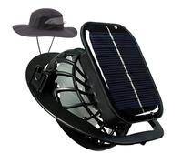 Mini ventilador de sombrero de enfriamiento - Circulador de aire recargable USB, cabeza de energía solar | Equipo de actividades al aire libre a calor hogar, gadget de ventilación comp