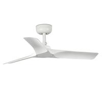 Mini Ventilador de Techo Con Control Remoto Hey Blanco 90cm Dc Silenciioso Plano