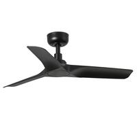 Mini Ventilador de Techo Con Control Remoto Hey Negro 90cm Dc Silenciioso Plano