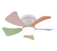 Mini Ventilador de Techo Con Control Remoto LED Lámpara Regulador 13x40, 6cm