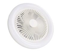 Mini Ventilador de Techo con Luz LED E27 Pequeña Silenciosa de 9,8 Pulgadas para Garaje - 36 W con Lámpara