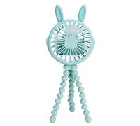 Mini Ventilador Eléctrico Colgante para Cochecito, Ventilador para Cochecito (Azul)