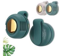 Mini ventilador eléctrico silencioso portátil sin aspas, pequeño ventilador de clip de torbellino para cintura o cuello, manos libres con 3 velocidades, para exteriores, viajes, oficina (blanco)