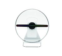 Mini Ventilador holográfico 3D de 30 cm con resolución de 512 x 512 px. Pantalla LED holográfica publicitaria de Mesa for ferias, Fiestas y Eventos. Amplio ángulo de visión