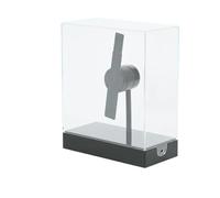 Mini Ventilador holográfico 3D portátil de 18 cm con Funda Escritorio: proyector for decoración navideña y Publicidad en el hogar