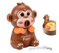 Mini ventilador para taza - Portátil USB Recargable Lindo,Ventilador en forma de mono para enfriar el café - Para Bebidas Calientes Y Refrescos Té Agua Arroz Platos Hogar Oficina Cocina G