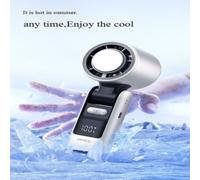 Mini ventilador plegable portátil - 100 velocidades turbo, pantalla digital, ligero para el hogar, la oficina, viajes y uso al aire libre.