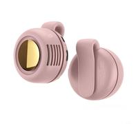 Mini ventilador portátil de 3 niveles de velocidad ajustables, ventilador con batería recargable, para refrigeración personal instantánea sobre la marcha, para viajes, camping (rosa)