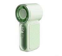 Mini ventilador portátil de mano, ventilador de refrigeración personal con 6 ajustes de velocidad, motor turbo de 16900 rpm, pantalla LED, recargable, carga de batería de 3000 mAh para viajes en