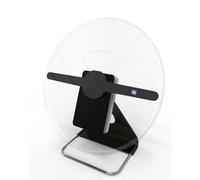 Mini Ventilador Portátil De Pantalla Holográfica con Holograma 3D De 30 Cm De Diámetro Y 256 LED con Control Remoto