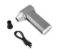 Mini ventilador turbo Jet Dry Blower Potente motor sin escobillas de 120000 RPM, soplador de aire eléctrico recargable con luz LED para actividades al aire libre, viajes, (PLPLAOXJYNTHT-12)