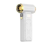 Mini ventilador turbo - Potente soplador eléctrico recargable por USB para exteriores, camping, secado de mascotas y limpieza de escritorio - Secador de chorro inalámbrico portátil con luz LED
