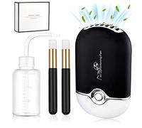 Mini Ventilador USB Aire Acondicionado Ventilador para Extensión de Pestañas Secador de Pestañas Portátil Cepillo Limpiador de Pestañas Botella de Lavado para Extensión de Pestañas