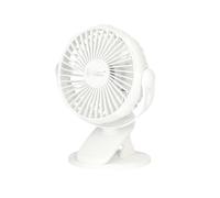Mini ventilador USB con clip Fune 3 W, color blanco