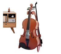 Mini violín artístico decoración musical, violín hecho a mano en miniatura | réplica detallada de violín de madera, adorno de estilo clásico, regalo perfecto para eventos, regalo perfecto para músicos