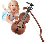 Mini violín musical - Juguete de violín para niños, instrumento musical educativo | Mini violín pulido miniatura para decoración de salón, casa de muñecas, amantes de la música, minicasa