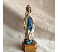 Mini Virgen María Estatua Cristo Escultura Estatuilla Religiosa Figurina Decoración católica Regalo Moderno de la Sala de Estar del hogar Ornamento de decoración de la Sala de Estar para católicos,