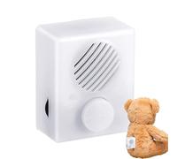 Mini Voice Recorder For Bears - ABS 6x5x2.6cm | Small White Plush Toy Sound Recorder 360 Seconds Voice Message Module With Button USB Function For Kids Doll Toy Pillow