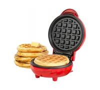 Mini Waffle Iron/waffle Maker, 550 W, Red, Non-stick Waffle Ironwaffle Machine, Warm-up Time Of 2 Minutes