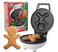 Mini waflera de hombre de jengibre, haz que la Navidad sea especial para niños con bonita waflera de 4 pulgadas, dispositivo eléctrico antiadherente de desayuno, regalo divertido para vacaciones y