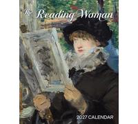 Mini Wall Calendar 2027, The Reading Woman, 12 Months, Grid Design Featuring 12 Artworks