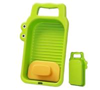 Mini Washing Board - Household Portable Crocodile Laundry Pad,Kids Training Hand Wash Board - for Travel Camping Home School Hotel