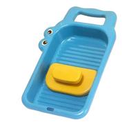Mini Washing Board, Portable Manual Tool, Hand-Held Board with Compact Size, Household Washer with Sturdy Build, Laundry Care Accessory, Handy Aid for Kids Training Dorm Travel Camping Home School