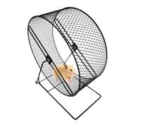 Mini Wheel - Quiet Hamster Running Toy, Small Animal Exercise Accessory, Gerbil Mouse Cage Wheel, Pet Playground | Pet Fitness Fun, Ideal for Hamster Gerbil Mice Playground Activity Indoor Cage