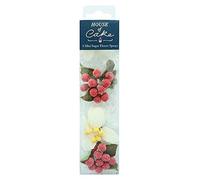 Mini White Poinsettia Sugar Spray - House of Cake - 4 piece set