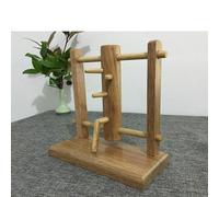 Mini Wing Chun Muñeco Adornos de Escritorio, Muñeco de Madera de Perforación Wing Chun, Montaje Manual de Bricolaje, para los Amantes de Kung Fu Decoración Regalo (Grey : B)