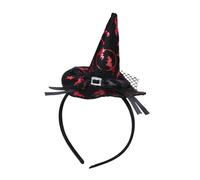 Mini Witch Hat - Fiesta De Cosplay De Cabello De Cabeza De Cabeza De Halloween | Lindos Accesorios Puntiagudos De La Banda Para El Cabello Mujeres Para Niños | Bowknot Costume Costume Trick Treat Dres