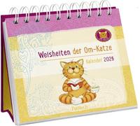 Mini-Wochenkalender 2026: Weisheiten der Om-Katze: Tischkalender zum Aufstellen mit Wochenansicht und fröhlichen Zitaten und Illustrationen der Om-Katze