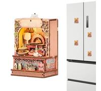 Mini Wooden House - Model Magnetic Kit 3D Cute Magnetic Wooden Puzzle