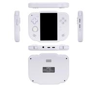 Mini Zero 40 Consola Retro Portatil, Pantalla IPS de 4.0 Pulgadas, Consola de Videojuegos Portátil con Sistema Linux de Código Abierto, Tarjeta TF de 64GB, 31000 Juegos Clásicos(White)