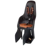 MINIA for Carrier 8405700001 - Silla para Bicicleta Trasera con Anclaje en el portaequipajes, Apta para niños de 9 Meses a 6 años en Color Negro.