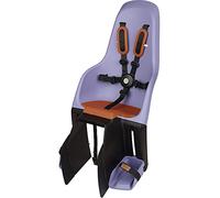 MINIA for Carrier 8405700002 - Silla para Bicicleta Trasera con Anclaje en el portaequipajes, Apta para niños de 9 Meses a 6 años en Color Morado.