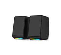 Minialtavoces Estéreo V5 RGB con Sonido Envolvente, Barra de Sonido Portátil para Ordenador de Escritorio, Portátil y de Escritorio.