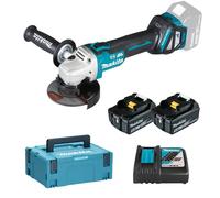 Makita DGA513RTJ 2x 5Ah Batería 18V + MAKPAC