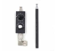 MiniANT - Antena sintonizada de onda corta QRP de banda completa de 20 W con conector M que soporta 5 MHz a 55 MHz, incluye antena telescópica y perilla de ajuste de frecuencia (B)