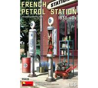 Miniart 1 :3 5 French Petrol Station 1930-40's Kit de Modelismo