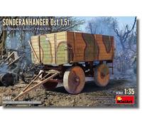 Sonderanhanger Ost 1,5t. German Cargo Trailer 1 :3 5 Plástico Modelo Kit Miniart