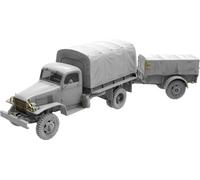 Miniart 35372 - 1:35 G7107 1,5T 4X4 Camión De Carga Con Remolque - Nuevo