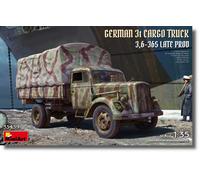 MINIART 35459 Kit 1/35 Camión Militar Alemán 3t 3,6-36S Producción Tardía