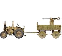 Miniart 53008 Lanz - Bulldog 4016 Con Mg151/20 Y Remolque Militar - 1/35