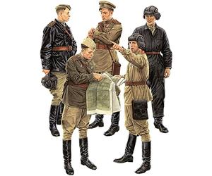MiniArt 1:35 - Oficiales soviéticos en sesión informativa de Campo - Ed Especial, Color Moldeado