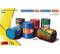 Modern Aceite Drums 200lmaquette Figura 200l MiniArt 24008 1:2