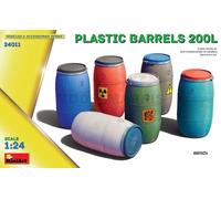 MINIART 24011 Kit Vari Barriles De Plástico 1/24 200L